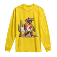Funny Cinco De Mayo Bigfoot Burrito Lover Gift Long Sleeve Shirt