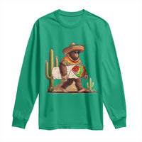 Funny Cinco De Mayo Bigfoot Burrito Lover Gift Long Sleeve Shirt