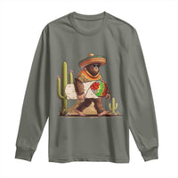 Funny Cinco De Mayo Bigfoot Burrito Lover Gift Long Sleeve Shirt