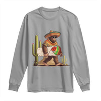 Funny Cinco De Mayo Bigfoot Burrito Lover Gift Long Sleeve Shirt