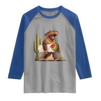 Funny Cinco De Mayo Bigfoot Burrito Lover Gift Raglan Shirt
