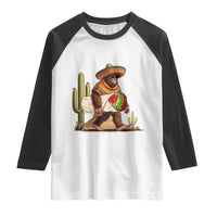 Funny Cinco De Mayo Bigfoot Burrito Lover Gift Raglan Shirt