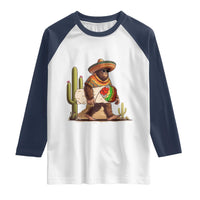 Funny Cinco De Mayo Bigfoot Burrito Lover Gift Raglan Shirt