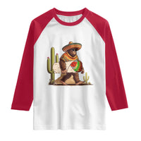 Funny Cinco De Mayo Bigfoot Burrito Lover Gift Raglan Shirt