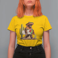 Funny Cinco De Mayo Bigfoot Burrito Lover Gift T Shirt For Women