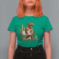 Funny Cinco De Mayo Bigfoot Burrito Lover Gift T Shirt For Women