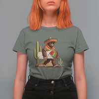 Funny Cinco De Mayo Bigfoot Burrito Lover Gift T Shirt For Women
