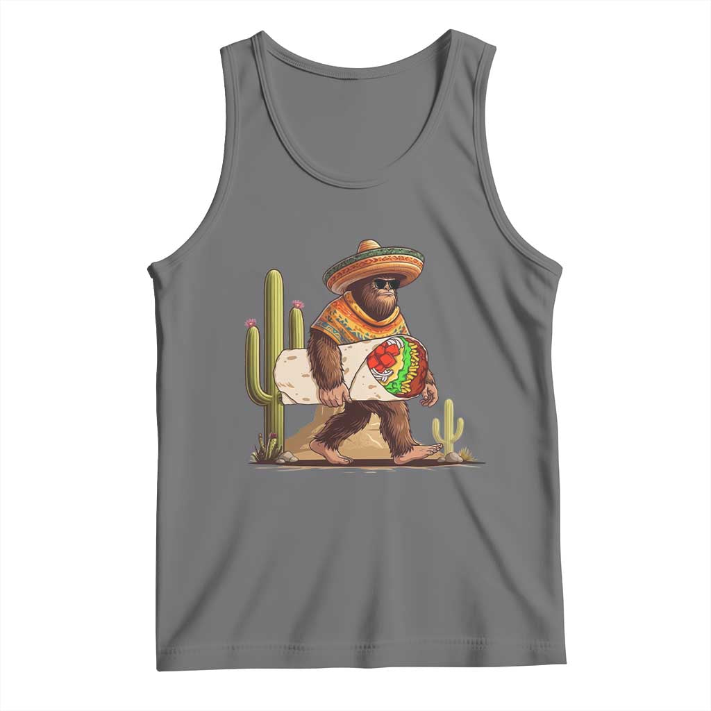 Funny Cinco De Mayo Bigfoot Burrito Lover Gift Tank Top