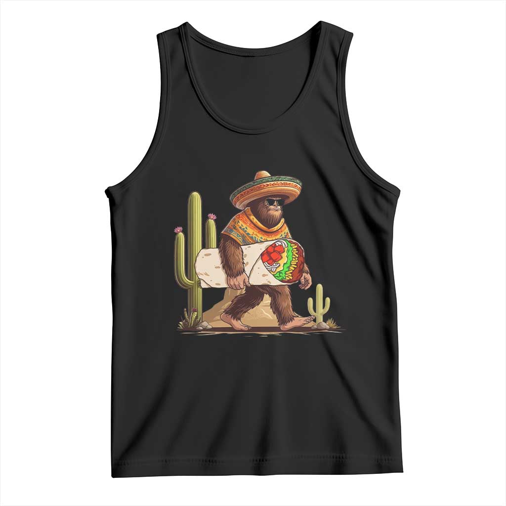 Funny Cinco De Mayo Bigfoot Burrito Lover Gift Tank Top