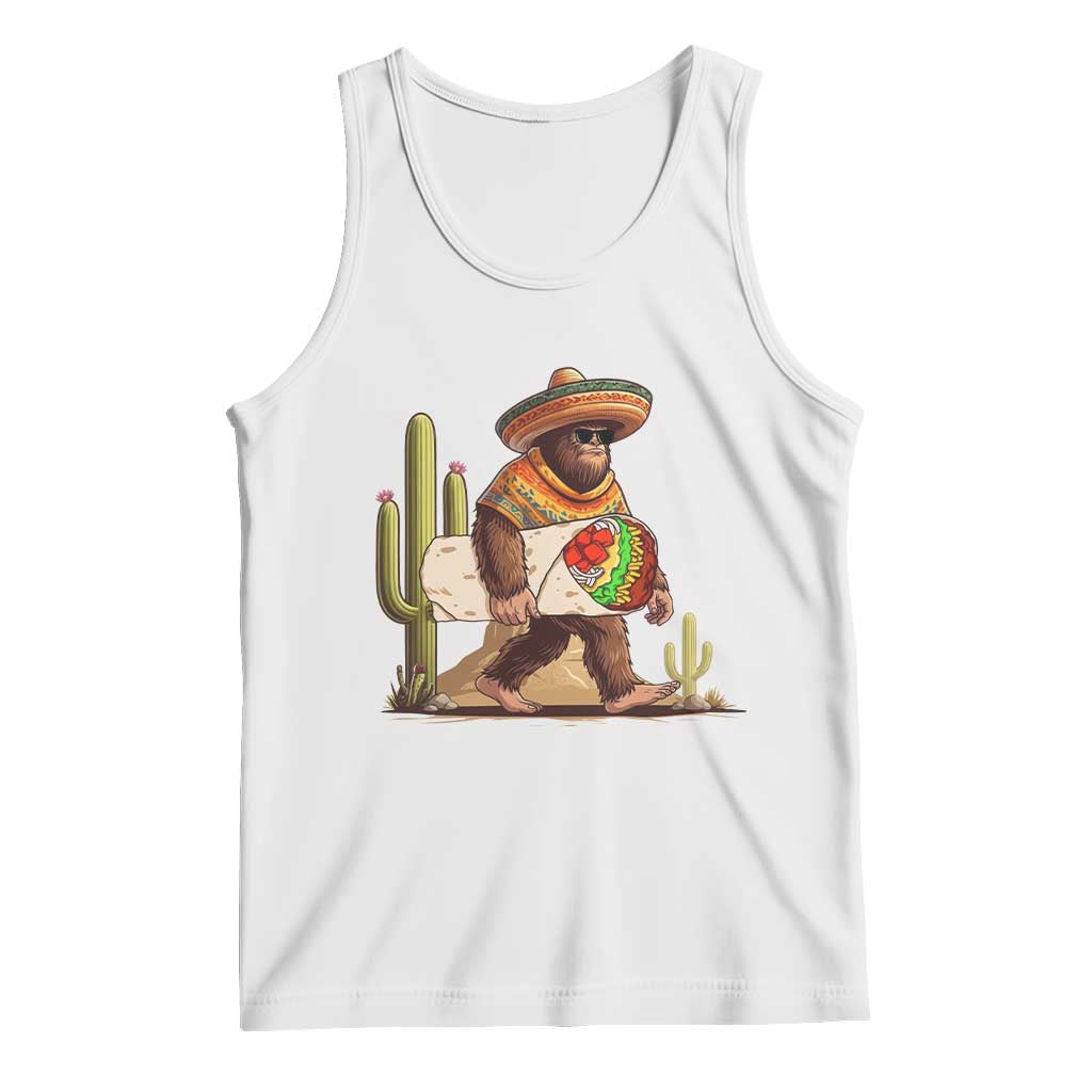 Funny Cinco De Mayo Bigfoot Burrito Lover Gift Tank Top
