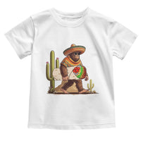 Funny Cinco De Mayo Bigfoot Burrito Lover Gift Toddler T Shirt