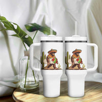 Funny Cinco De Mayo Bigfoot Burrito Lover Gift Tumbler With Handle