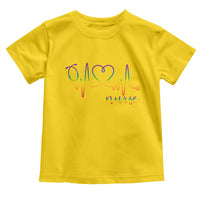 Nurse Heartbeat Rainbow Heart LGBTQ Pride Toddler T Shirt Medical Professional Support