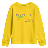 Nurse Heartbeat Rainbow Heart LGBTQ Pride Youth Sweatshirt Medical Professional Support