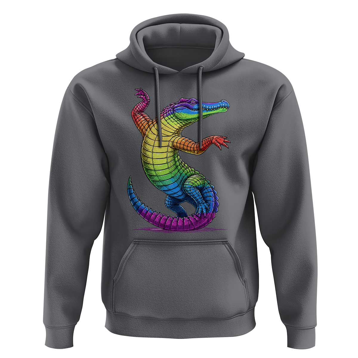 Funny Rainbow Gator LGBTQ Pride Support Hoodie