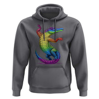 Funny Rainbow Gator LGBTQ Pride Support Hoodie