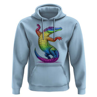 Funny Rainbow Gator LGBTQ Pride Support Hoodie