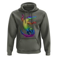 Funny Rainbow Gator LGBTQ Pride Support Hoodie
