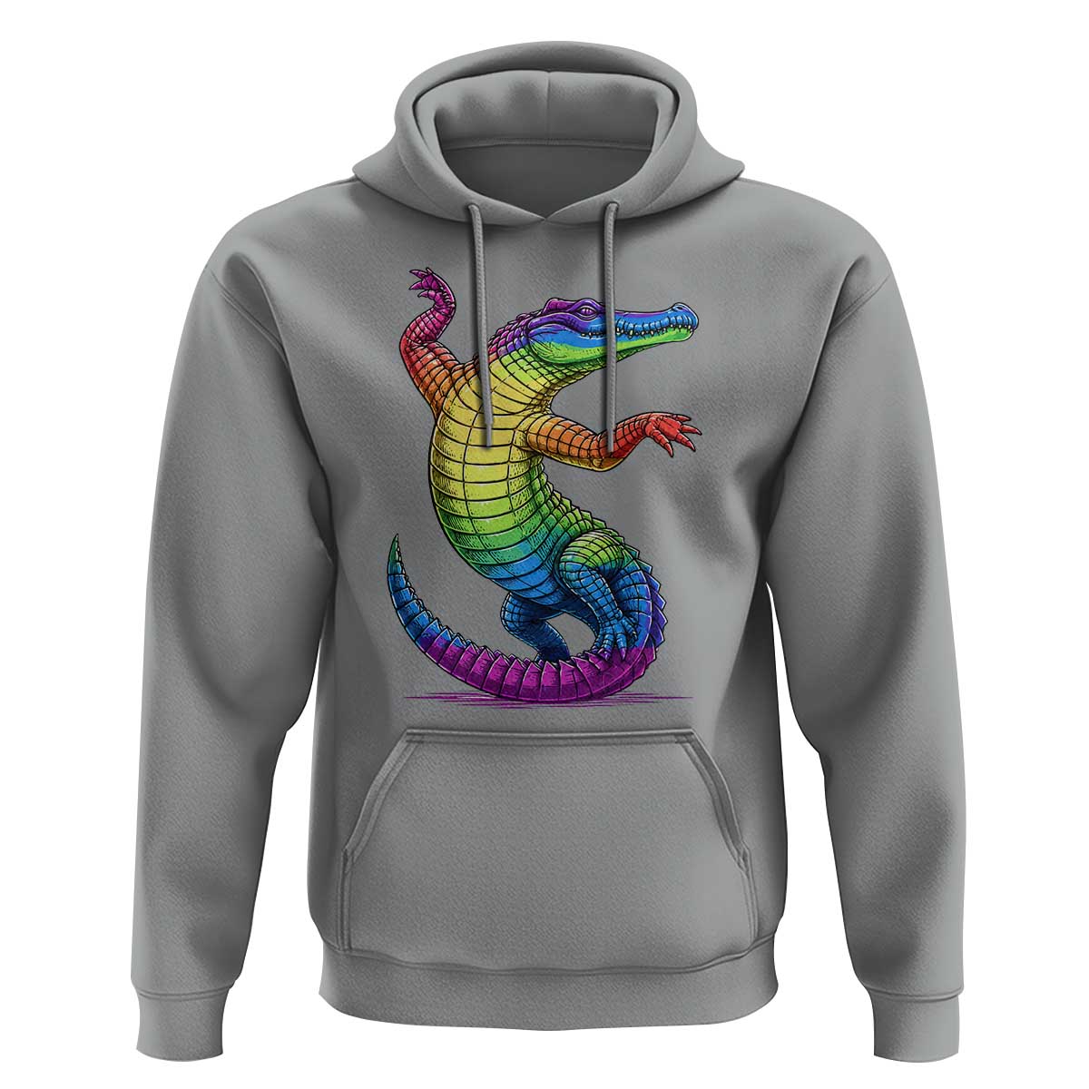 Funny Rainbow Gator LGBTQ Pride Support Hoodie