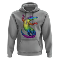 Funny Rainbow Gator LGBTQ Pride Support Hoodie