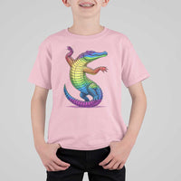 Funny Rainbow Gator LGBTQ Pride Support T Shirt For Kid