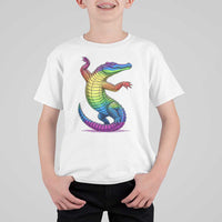Funny Rainbow Gator LGBTQ Pride Support T Shirt For Kid