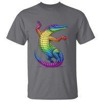 Funny Rainbow Gator LGBTQ Pride Support T Shirt