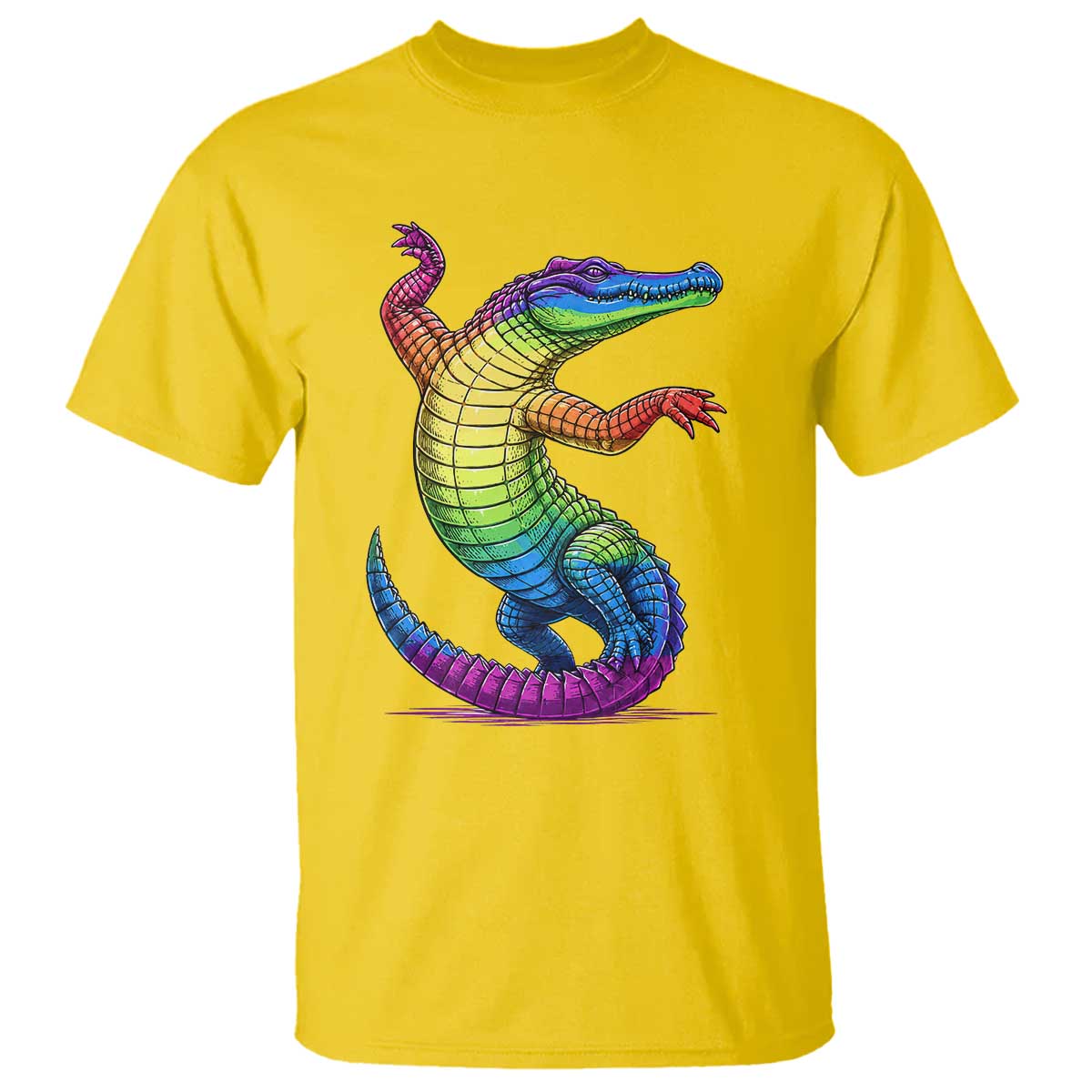 Funny Rainbow Gator LGBTQ Pride Support T Shirt