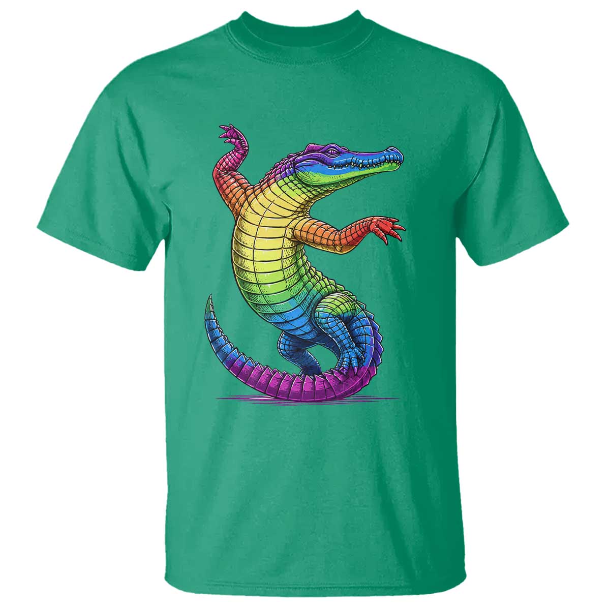 Funny Rainbow Gator LGBTQ Pride Support T Shirt