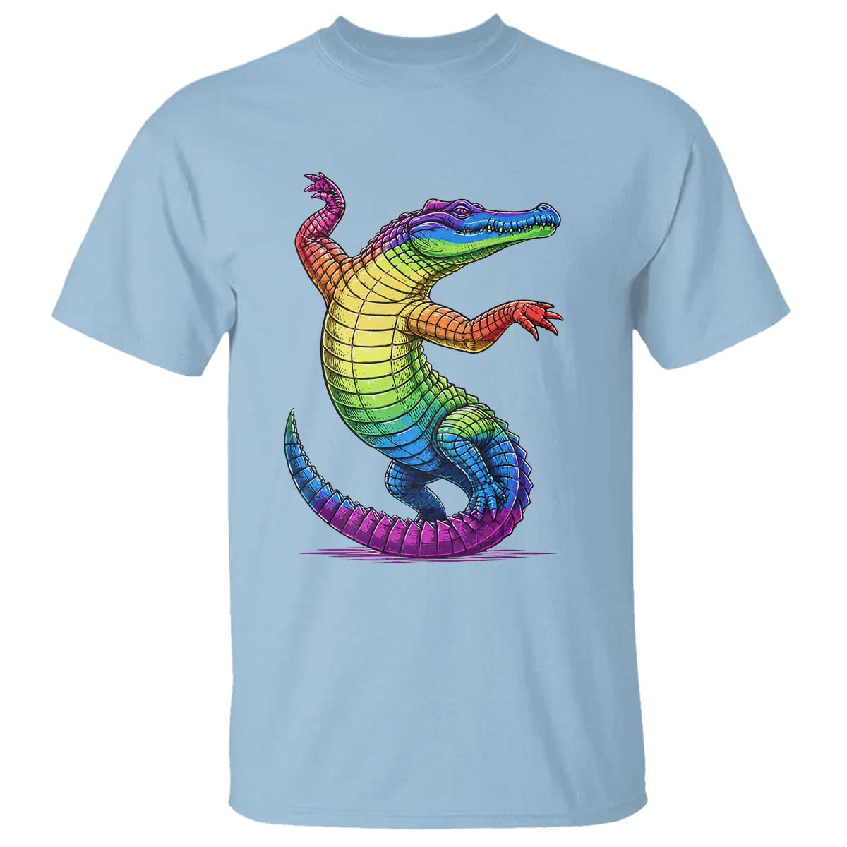 Funny Rainbow Gator LGBTQ Pride Support T Shirt