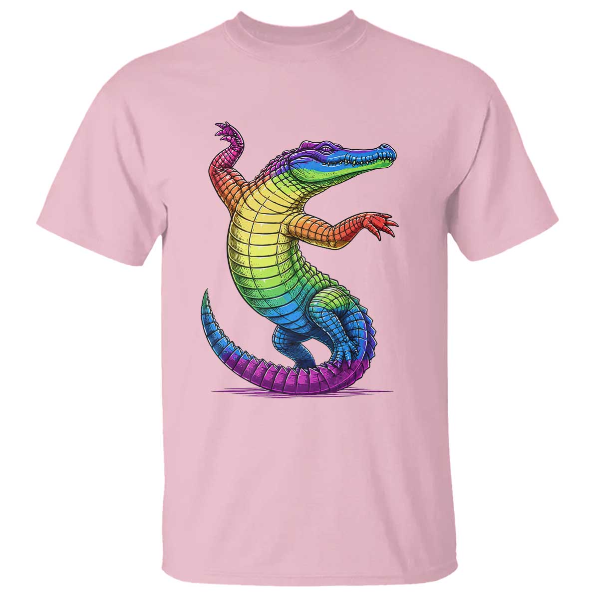 Funny Rainbow Gator LGBTQ Pride Support T Shirt