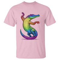 Funny Rainbow Gator LGBTQ Pride Support T Shirt