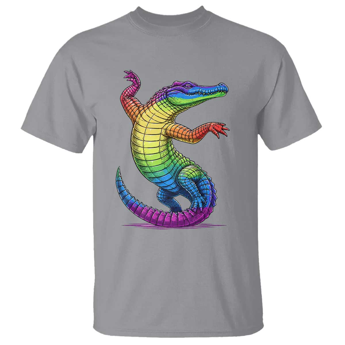 Funny Rainbow Gator LGBTQ Pride Support T Shirt