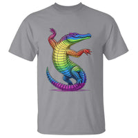 Funny Rainbow Gator LGBTQ Pride Support T Shirt