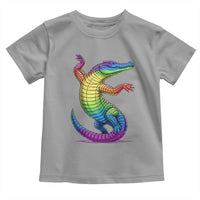 Funny Rainbow Gator LGBTQ Pride Support Toddler T Shirt
