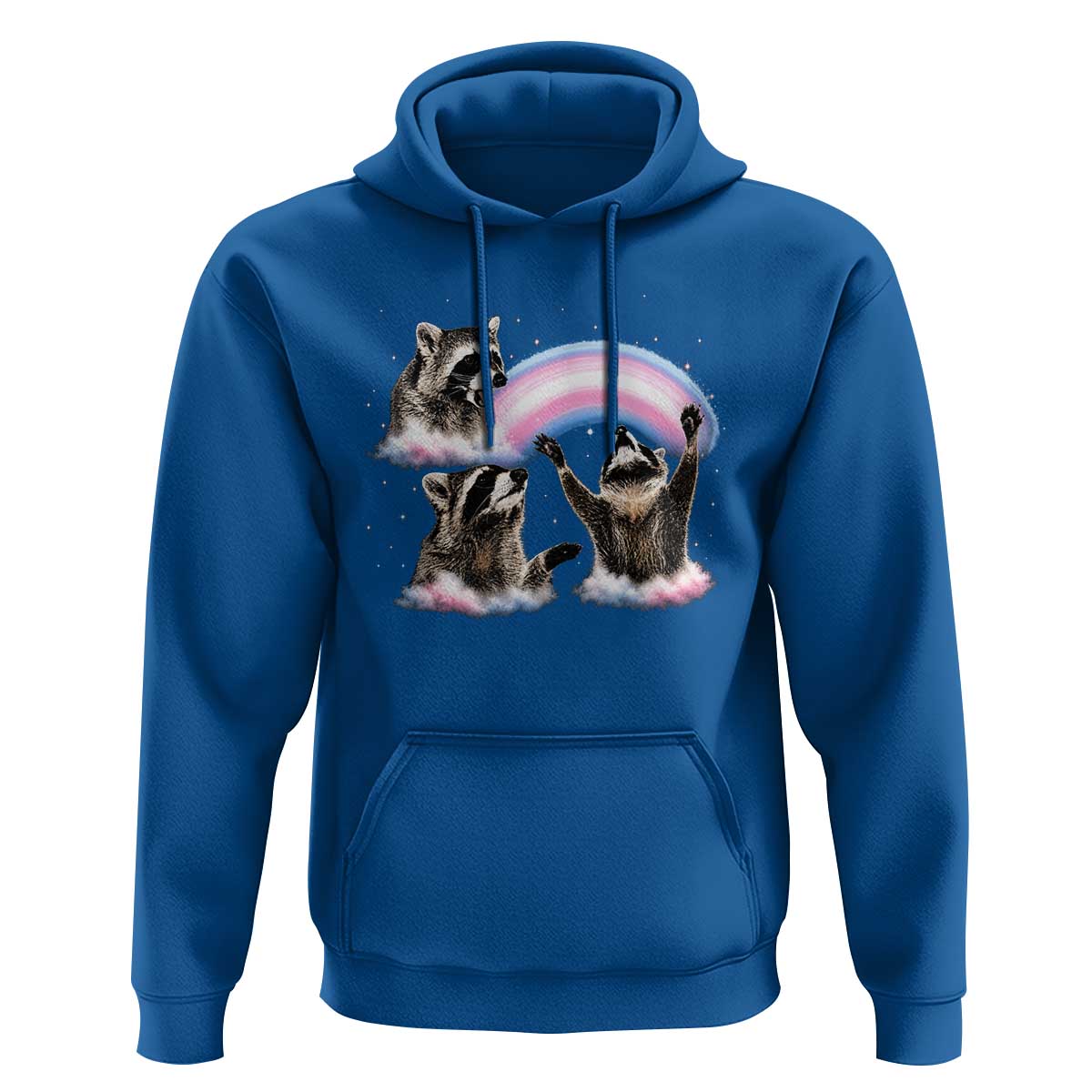 Howling Raccoon LGBTQ Pride Hoodie Rainbow Trash Panda Support
