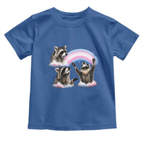 Howling Raccoon LGBTQ Pride Toddler T Shirt Rainbow Trash Panda Support
