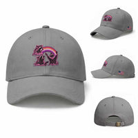 Funny Pink Raccoon Live Laugh Baseball Cap Lesbian Pride Month