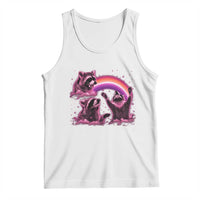 Funny Pink Raccoon Live Laugh Tank Top Lesbian Pride Month