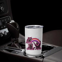 Funny Pink Raccoon Live Laugh Tumbler Cup Lesbian Pride Month