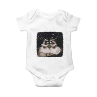 Funny Lesbian Raccoon Engagement Baby Onesie LGBTQ Pride Gift