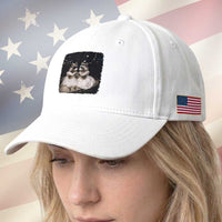 Funny Lesbian Raccoon Engagement Baseball Cap LGBTQ Pride Gift