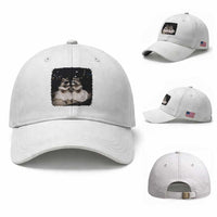 Funny Lesbian Raccoon Engagement Baseball Cap LGBTQ Pride Gift