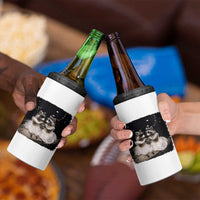 Funny Lesbian Raccoon Engagement 4 in 1 Can Cooler Tumbler LGBTQ Pride Gift