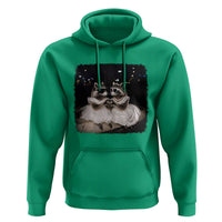 Funny Lesbian Raccoon Engagement Hoodie LGBTQ Pride Gift