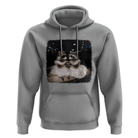 Funny Lesbian Raccoon Engagement Hoodie LGBTQ Pride Gift
