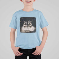 Funny Lesbian Raccoon Engagement T Shirt For Kid LGBTQ Pride Gift