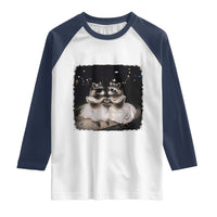 Funny Lesbian Raccoon Engagement Raglan Shirt LGBTQ Pride Gift