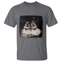 Funny Lesbian Raccoon Engagement T Shirt LGBTQ Pride Gift