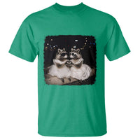 Funny Lesbian Raccoon Engagement T Shirt LGBTQ Pride Gift